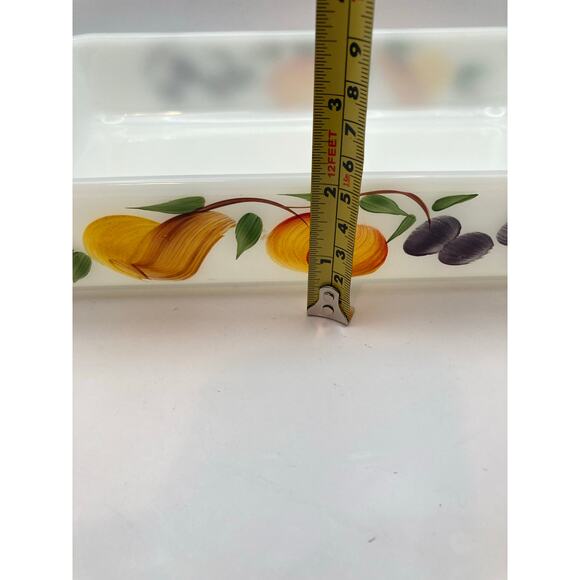 VTG Anchor Hocking Fire King Baking Casserole Pan Dish Hand Painted 10x6.5 - Picture 10 of 10